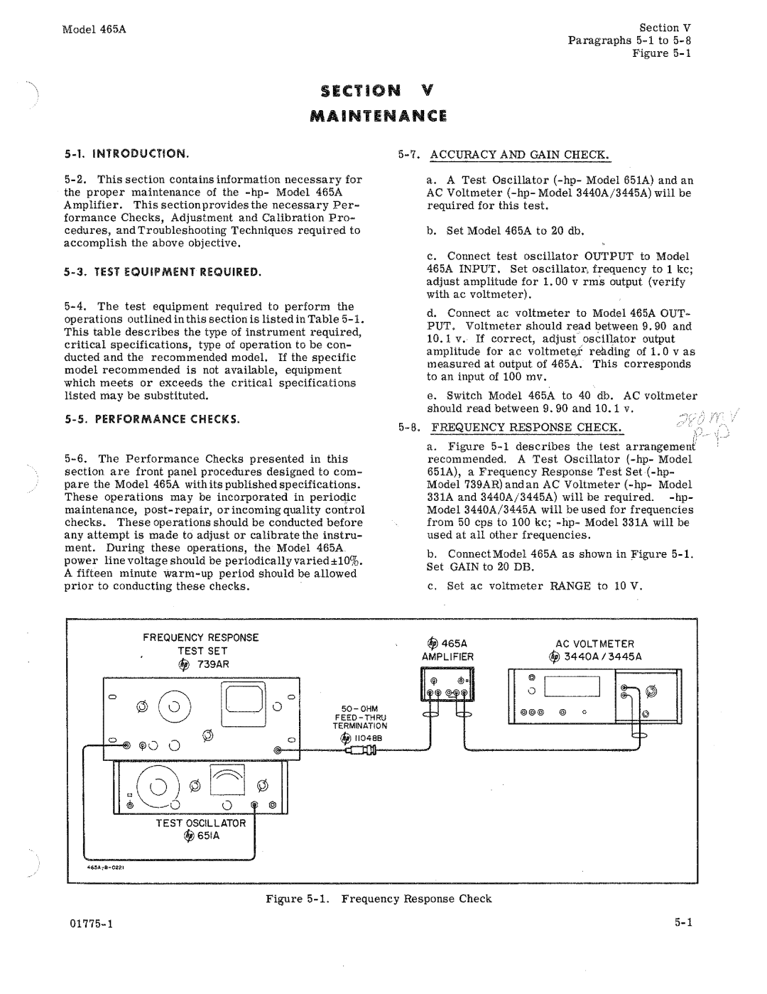 HP 465A manual 