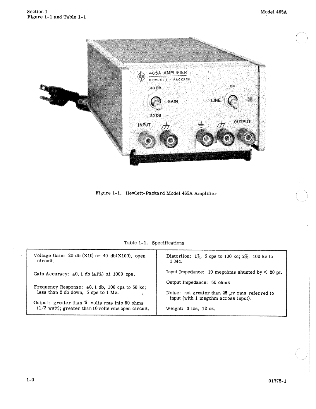 HP 465A manual 