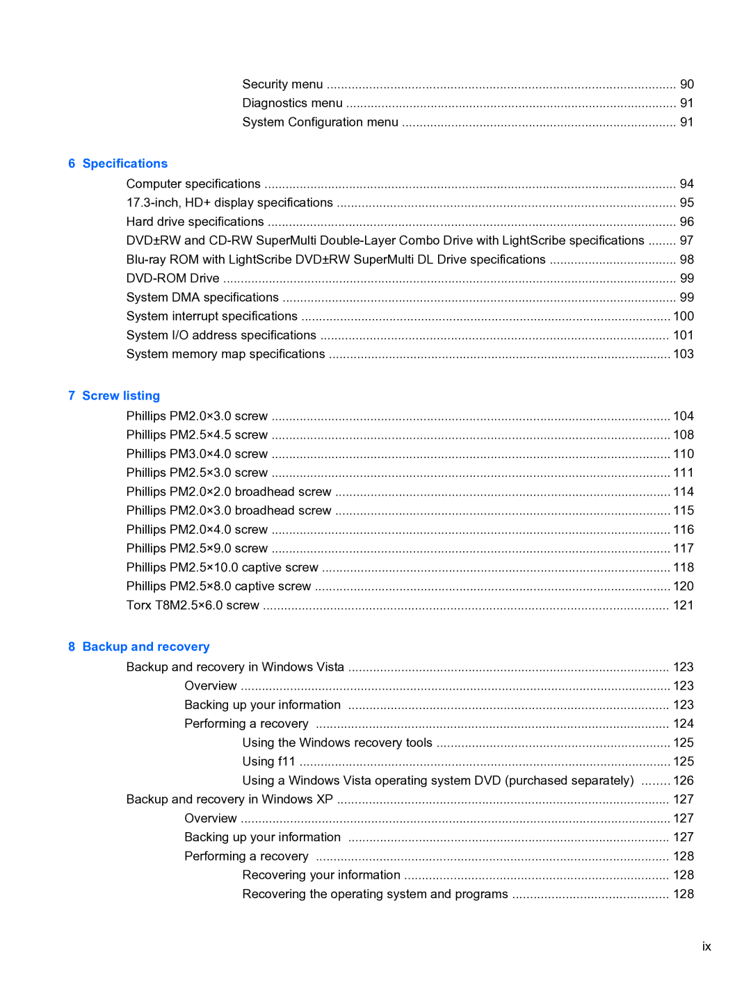 HP 4710S manual Specifications 