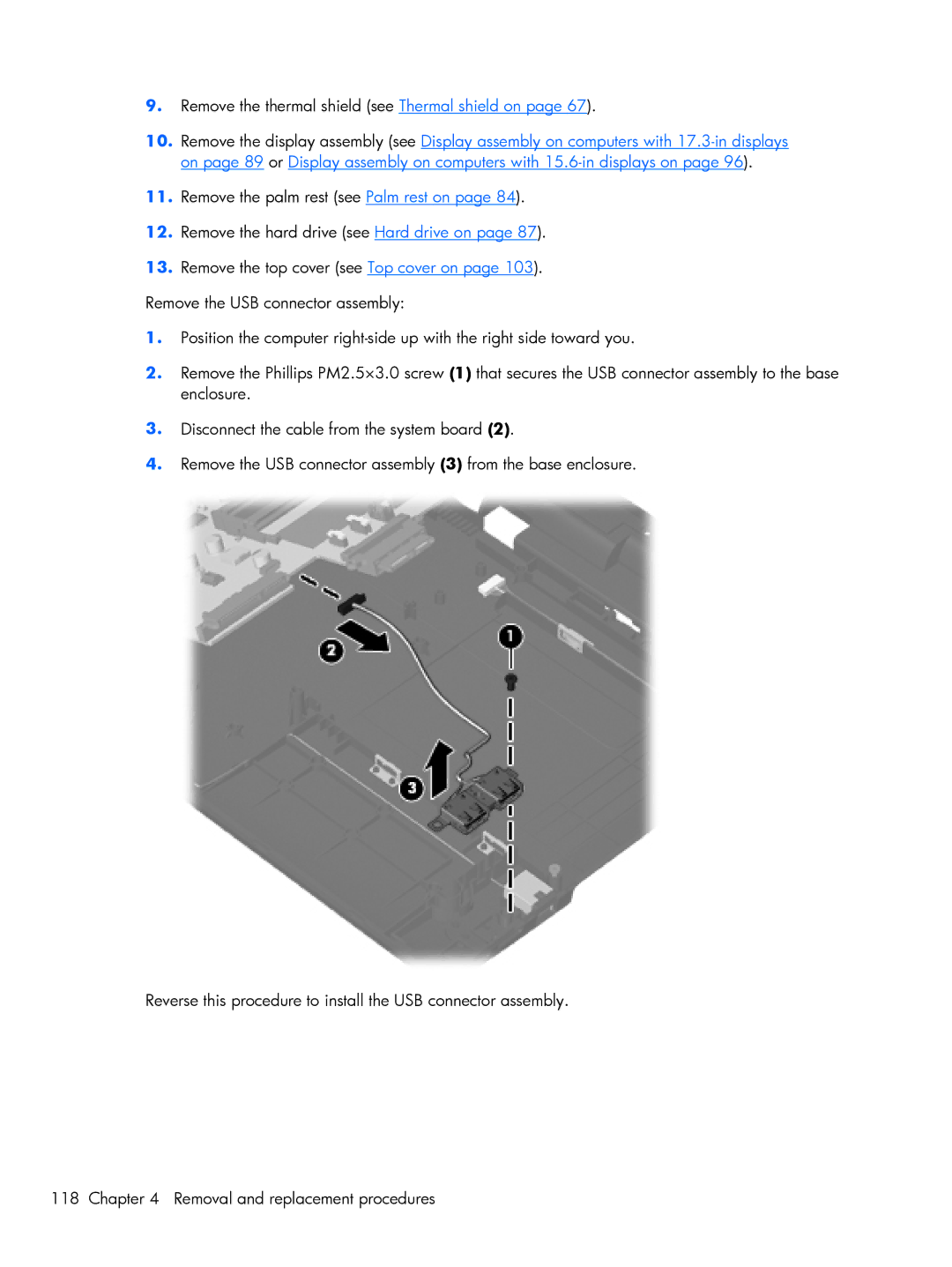 HP 4720S, 4520S manual Remove the thermal shield see Thermal shield on 