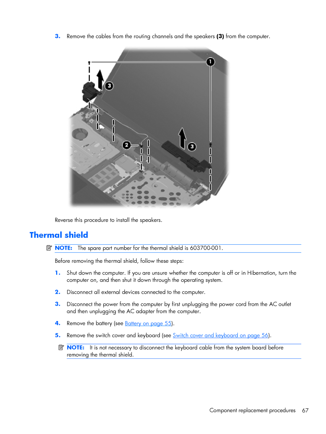 HP 4520S, 4720S manual Thermal shield 