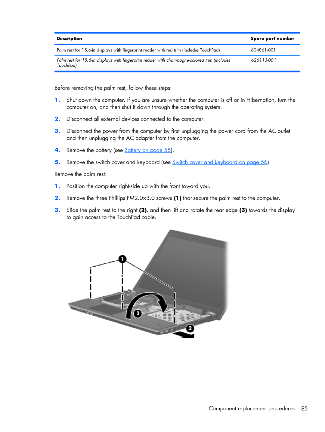 HP 4520S, 4720S manual Description Spare part number 