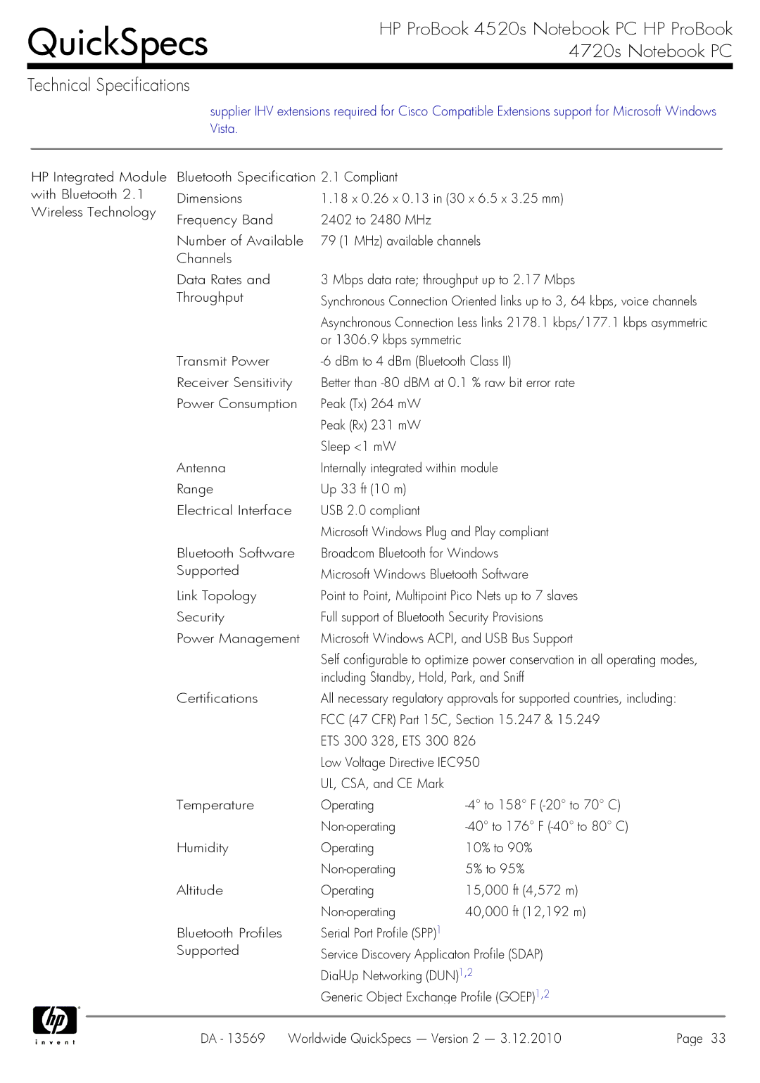 HP 4720S manual Including Standby, Hold, Park, and Sniff 