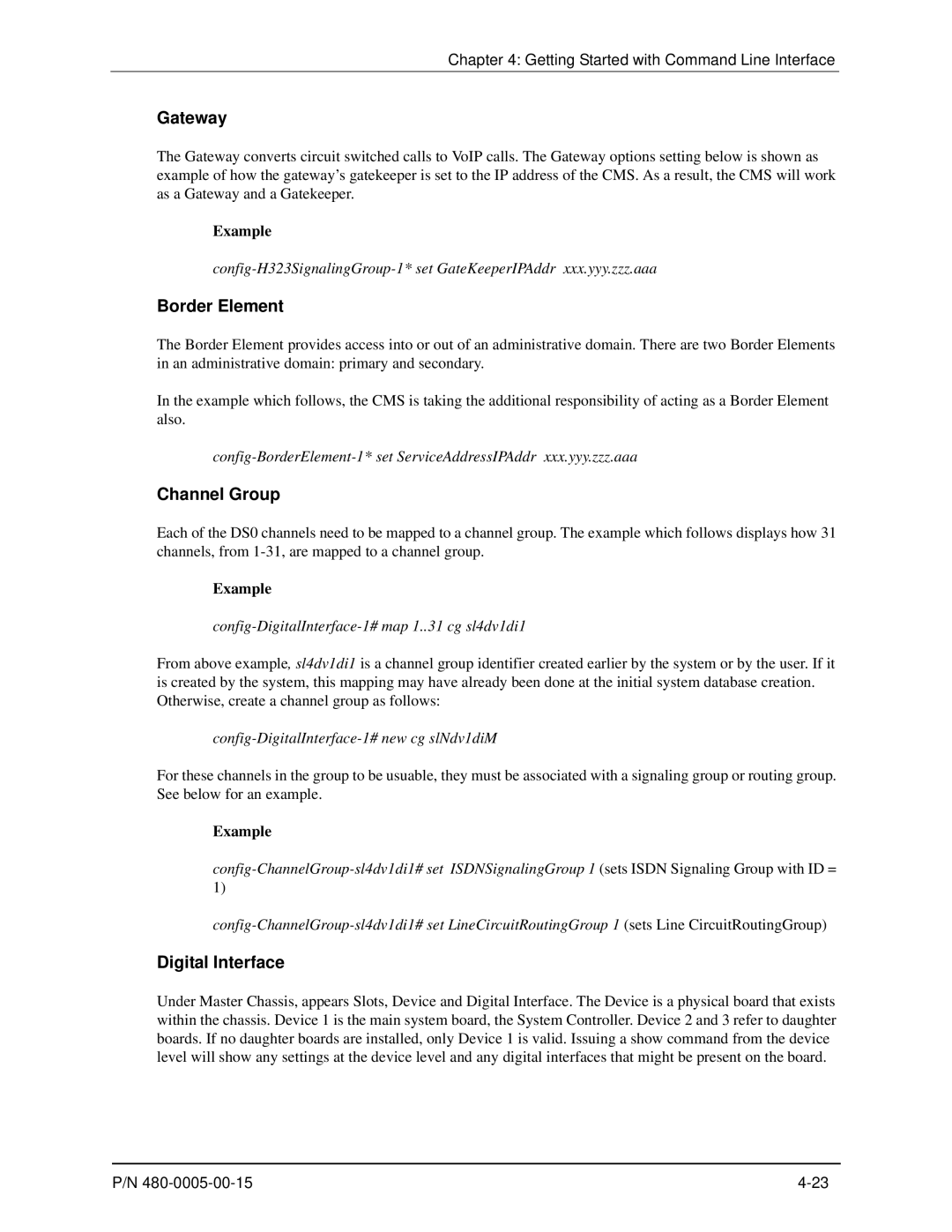 HP 480-0005-00-15 manual Gateway, Channel Group, Digital Interface 