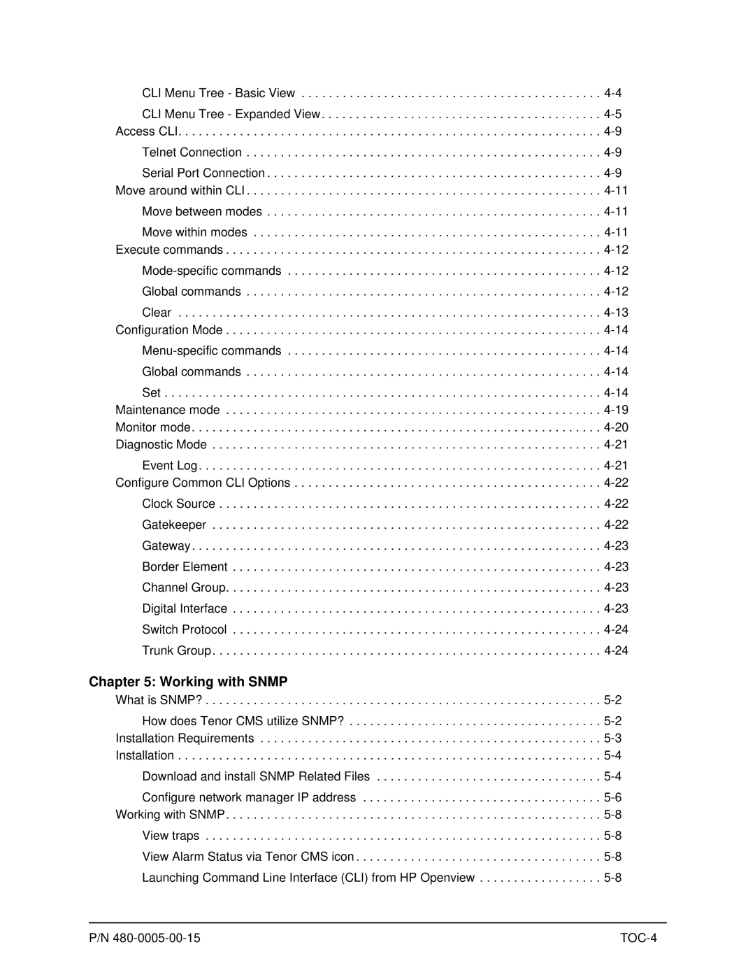 HP 480-0005-00-15 manual Working with Snmp 