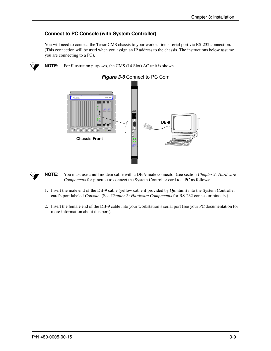 HP 480-0005-00-15 manual Connect to PC Console with System Controller, 6Connect to PC Com 