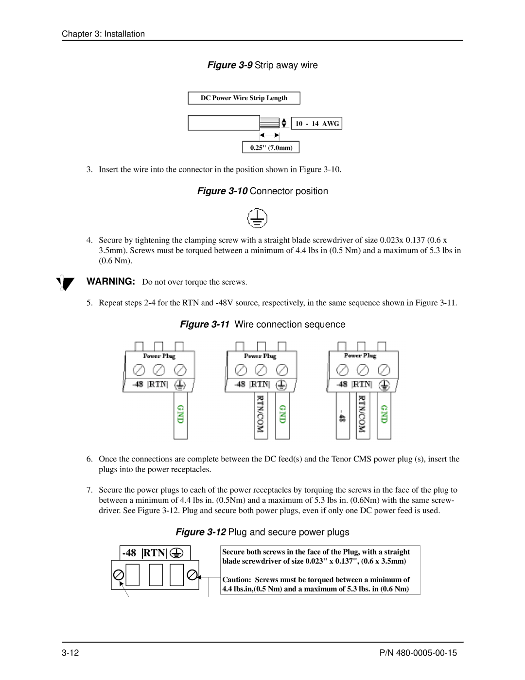 HP 480-0005-00-15 manual 48 RTN 