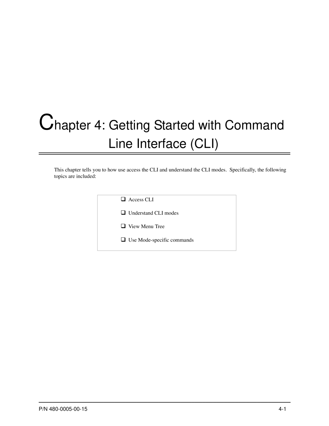 HP 480-0005-00-15 manual Getting Started with Command Line Interface CLI 