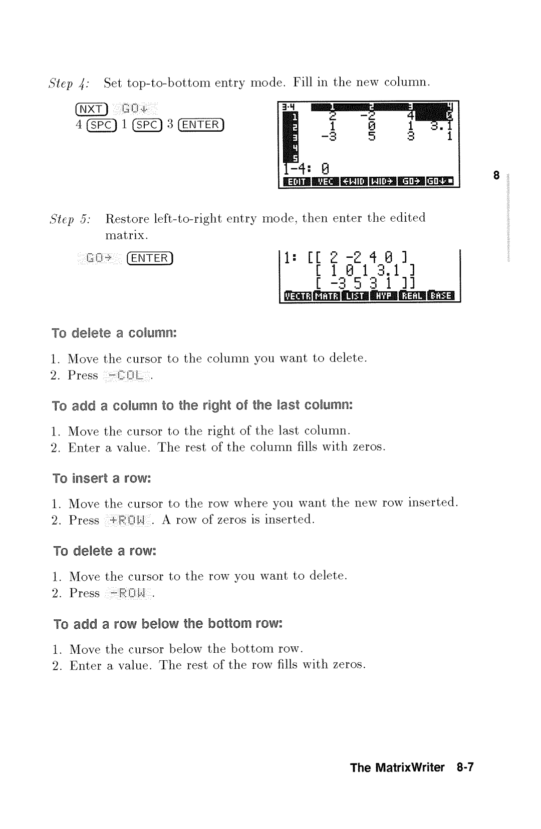 HP 48gx Graphing manual 