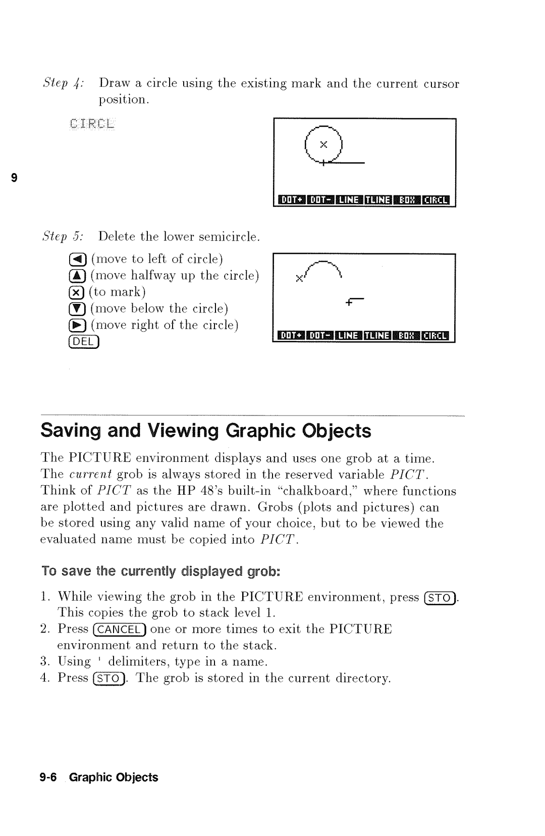 HP 48gx Graphing manual 