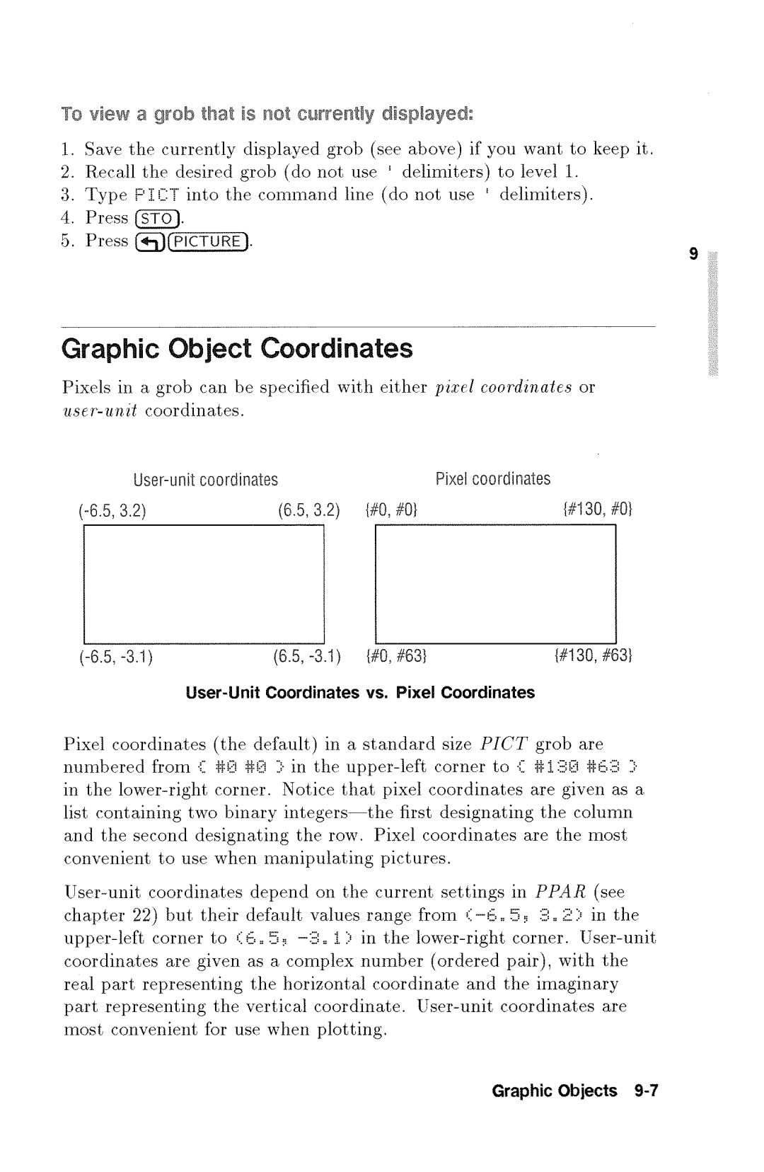 HP 48gx Graphing manual 