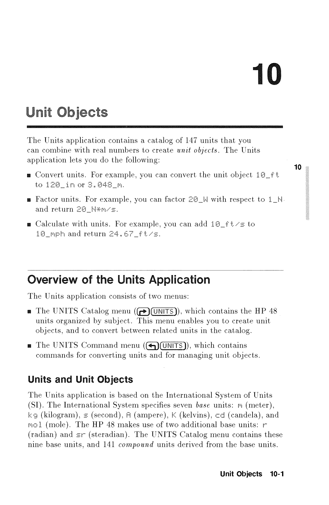 HP 48gx Graphing manual 