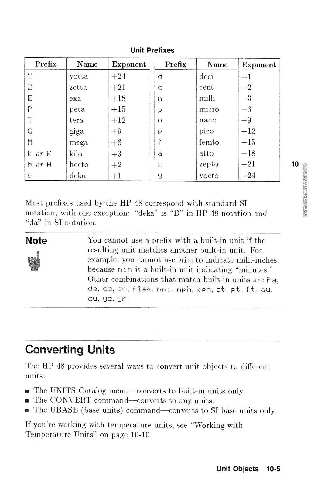 HP 48gx Graphing manual 