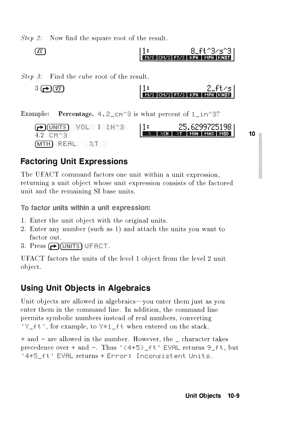 HP 48gx Graphing manual 