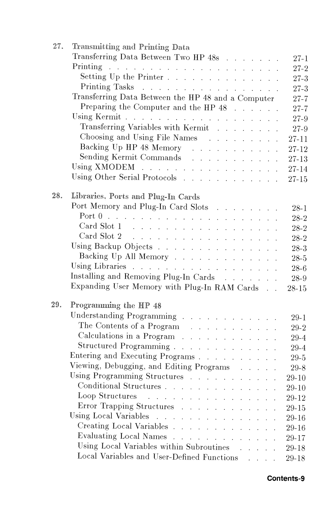 HP 48gx Graphing manual 