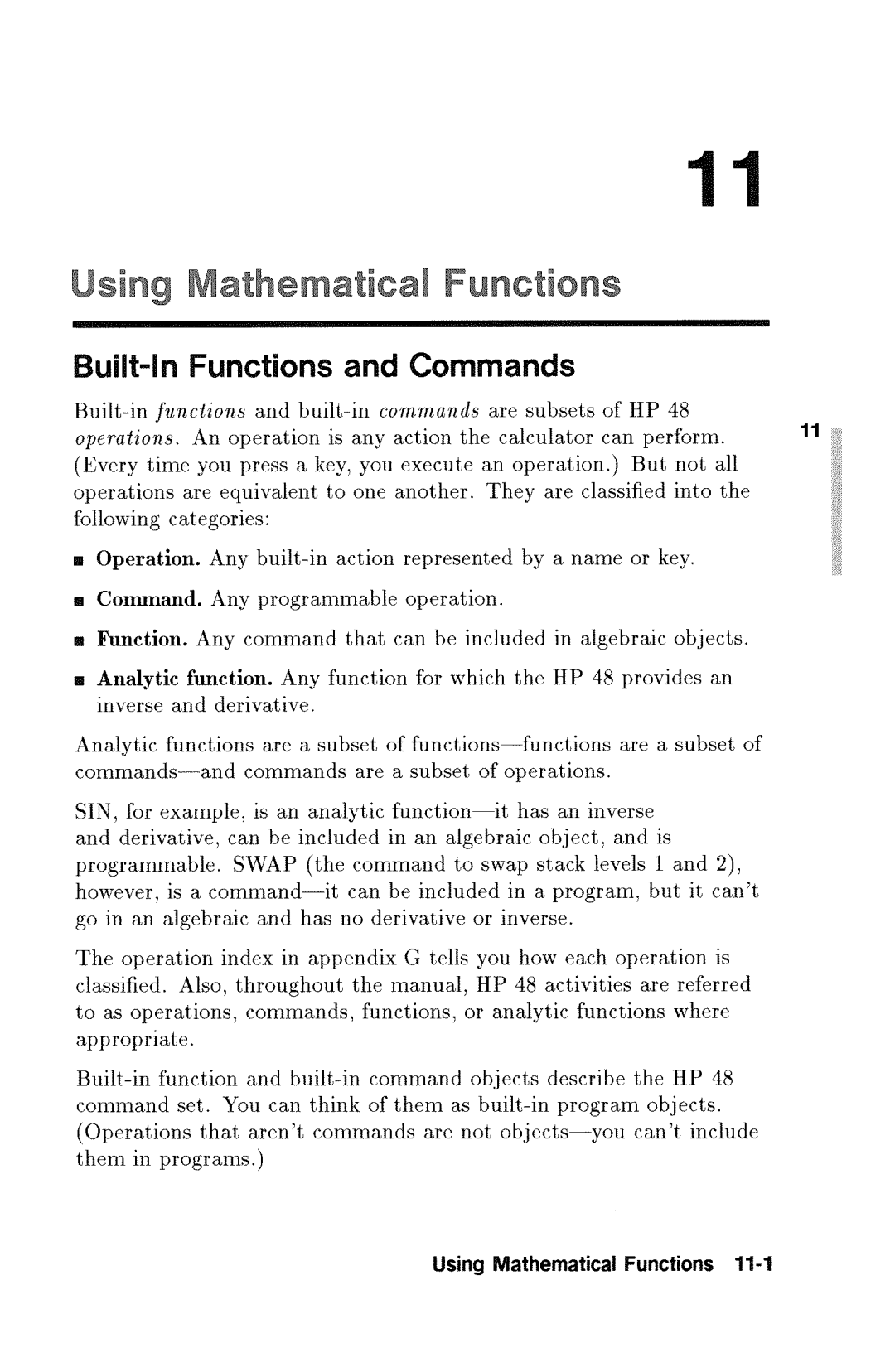 HP 48gx Graphing manual 