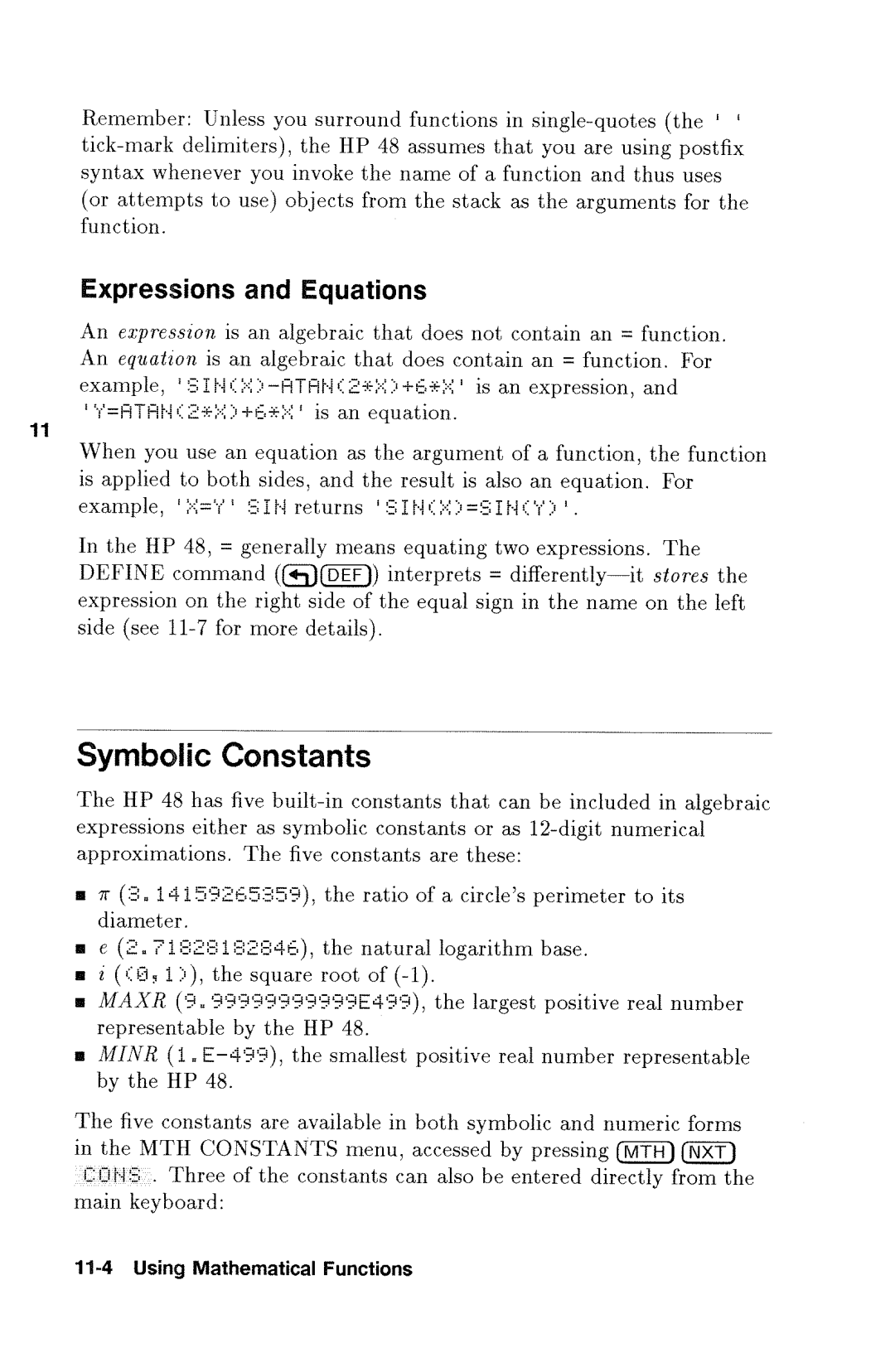 HP 48gx Graphing manual 