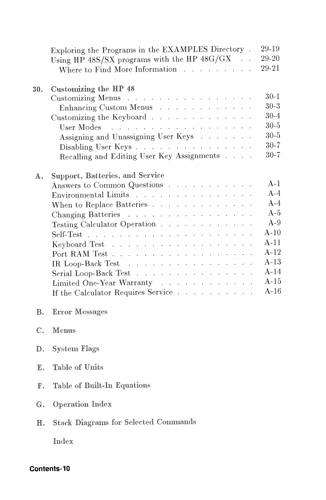 HP 48gx Graphing manual 