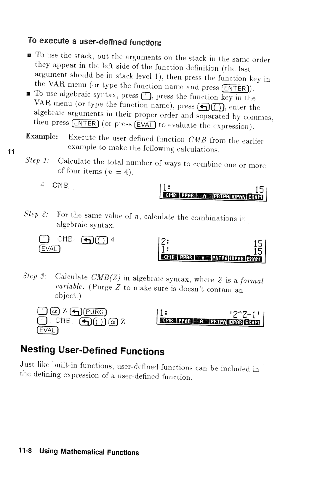 HP 48gx Graphing manual 