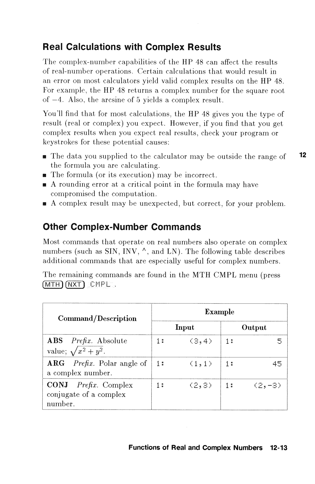 HP 48gx Graphing manual 