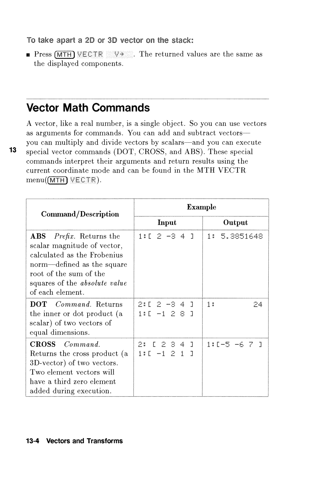 HP 48gx Graphing manual 