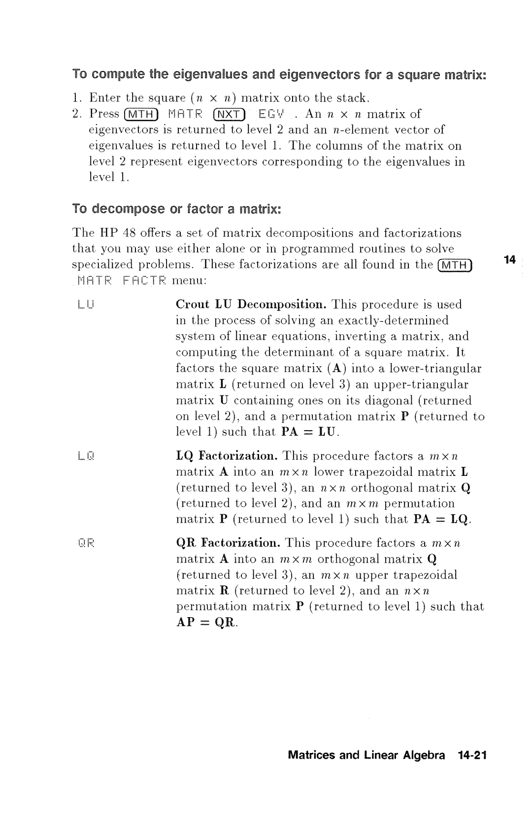 HP 48gx Graphing manual 