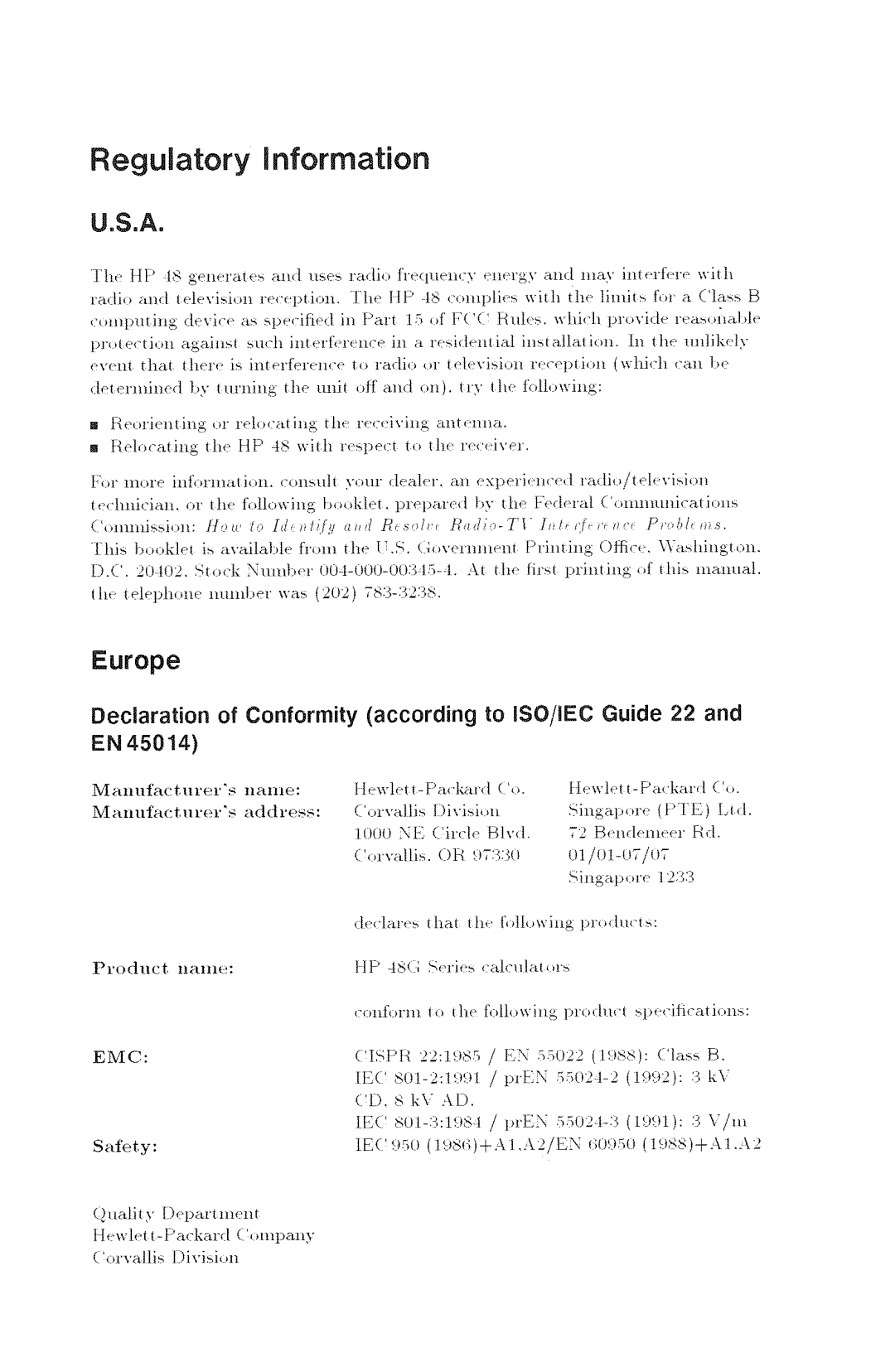 HP 48gx Graphing manual 