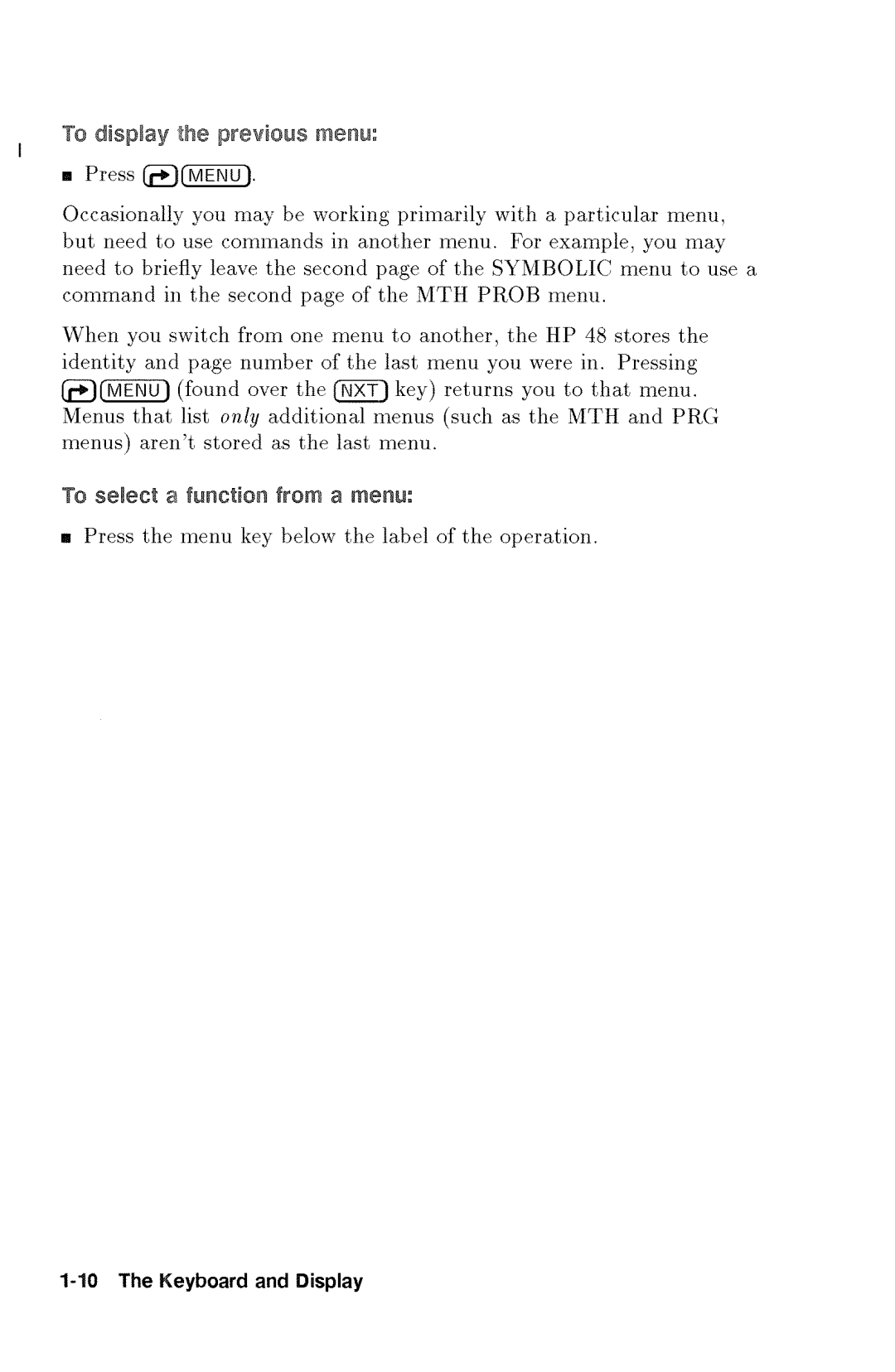 HP 48gx Graphing manual 