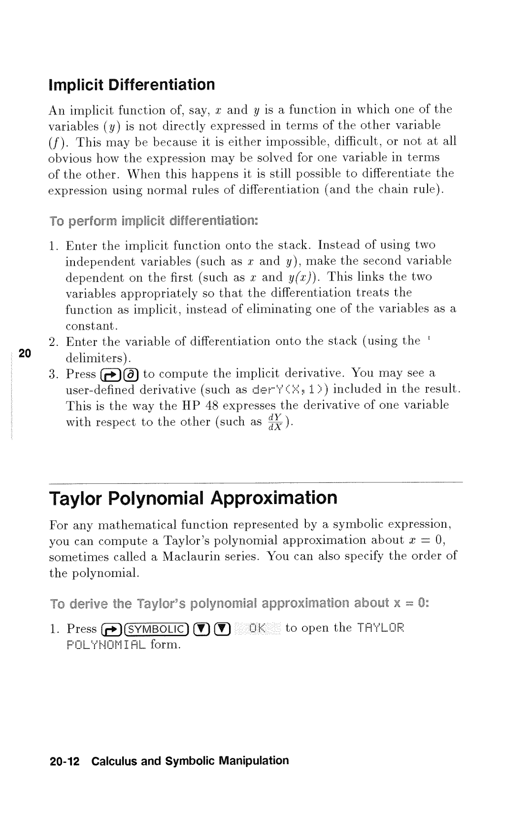 HP 48gx Graphing manual 