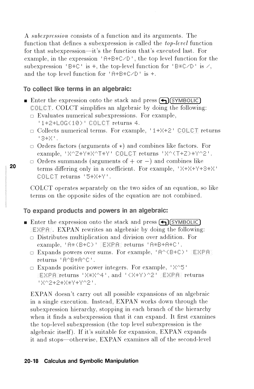 HP 48gx Graphing manual 