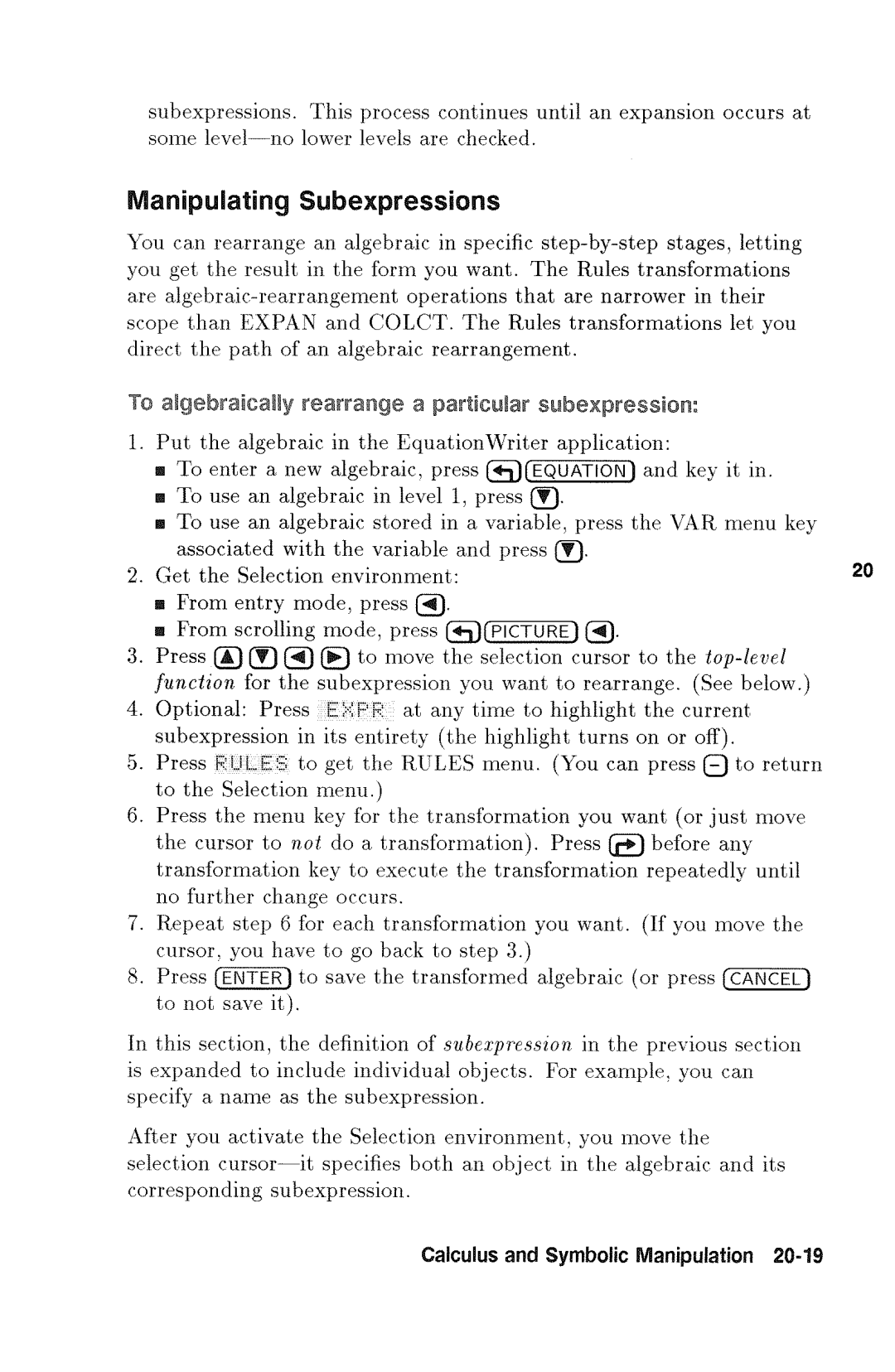 HP 48gx Graphing manual 