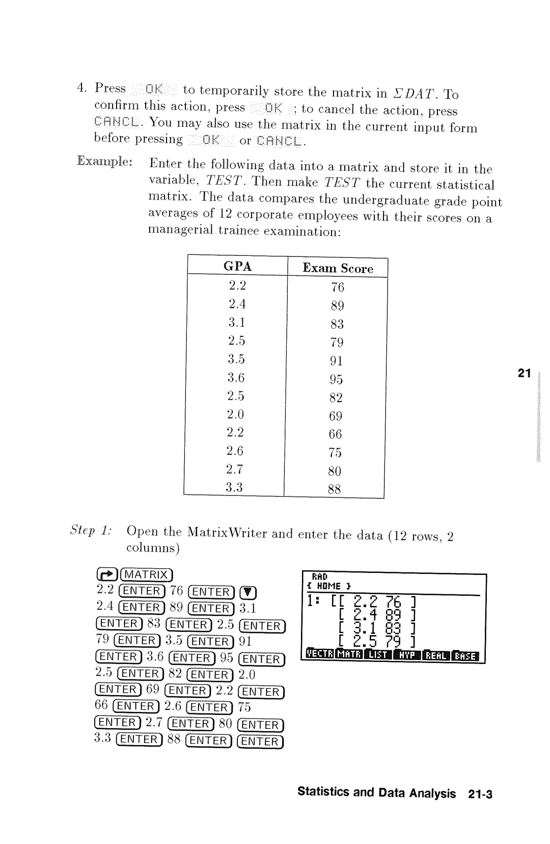 HP 48gx Graphing manual 