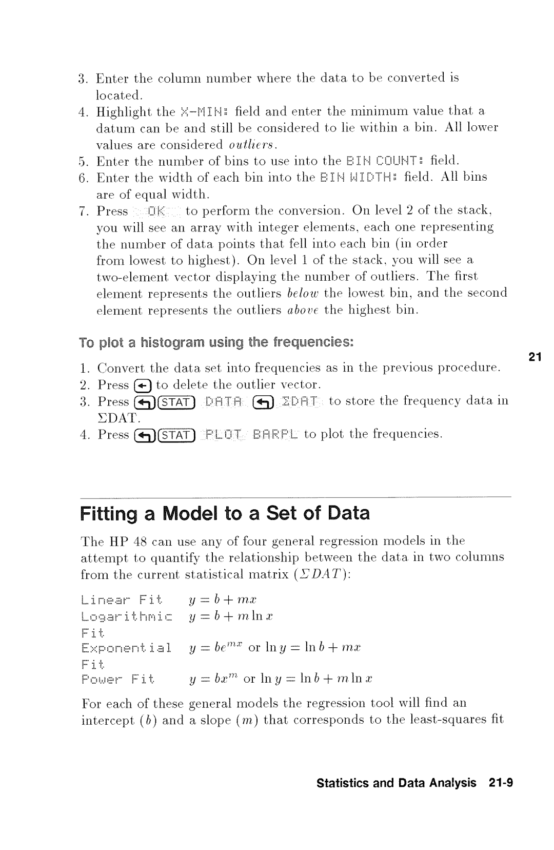 HP 48gx Graphing manual 