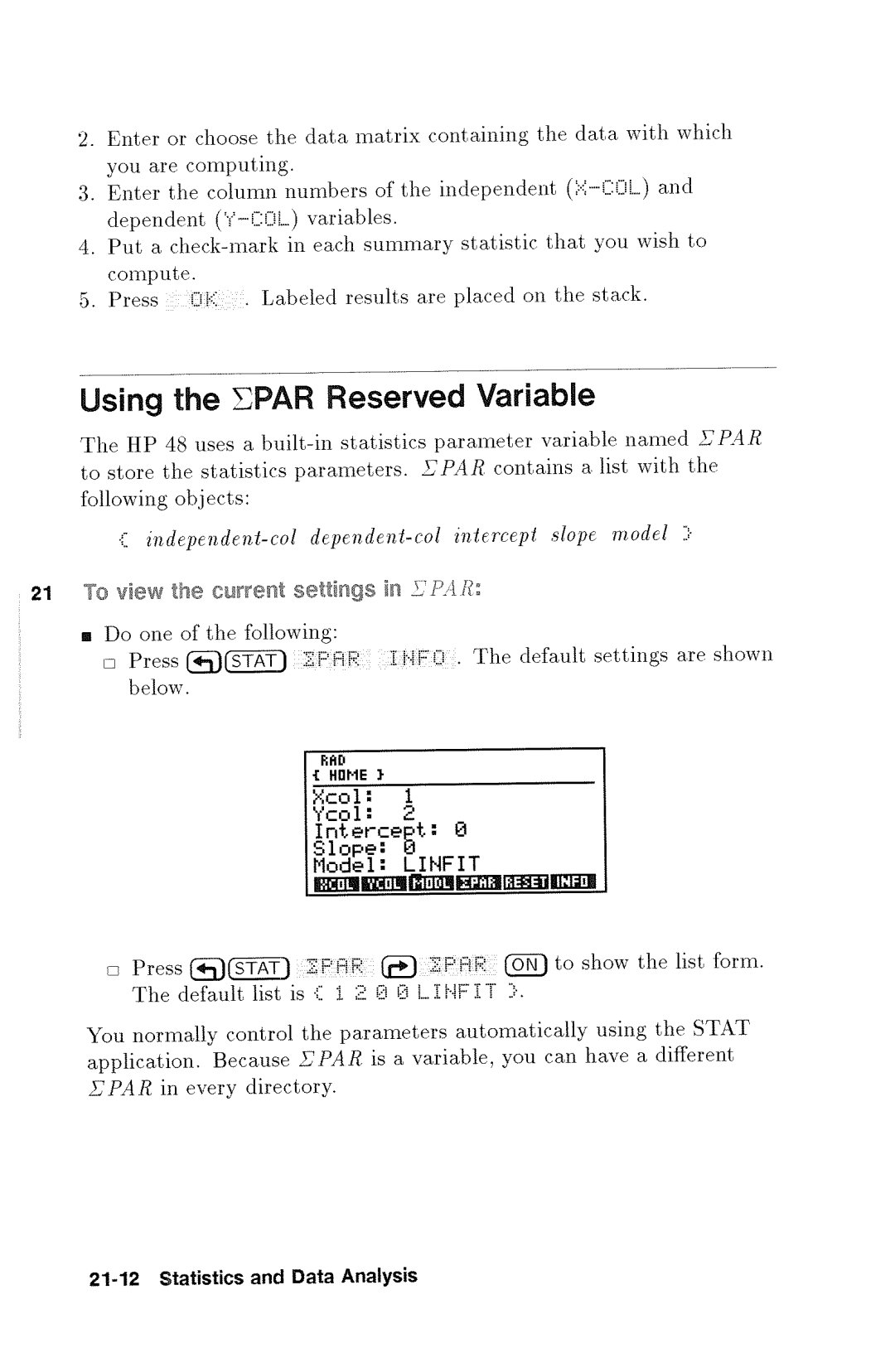 HP 48gx Graphing manual 