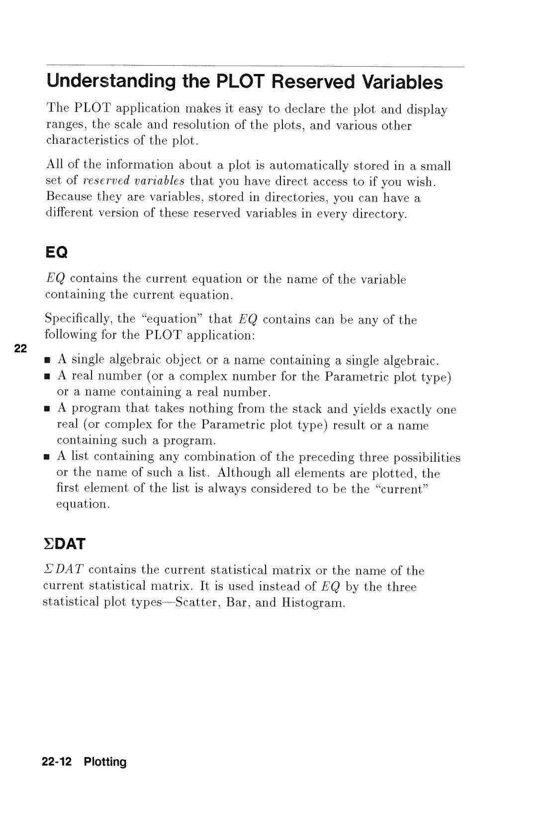 HP 48gx Graphing manual 