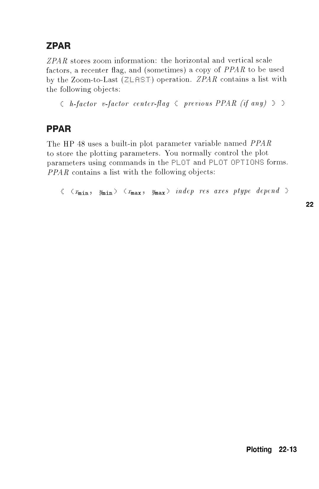 HP 48gx Graphing manual 