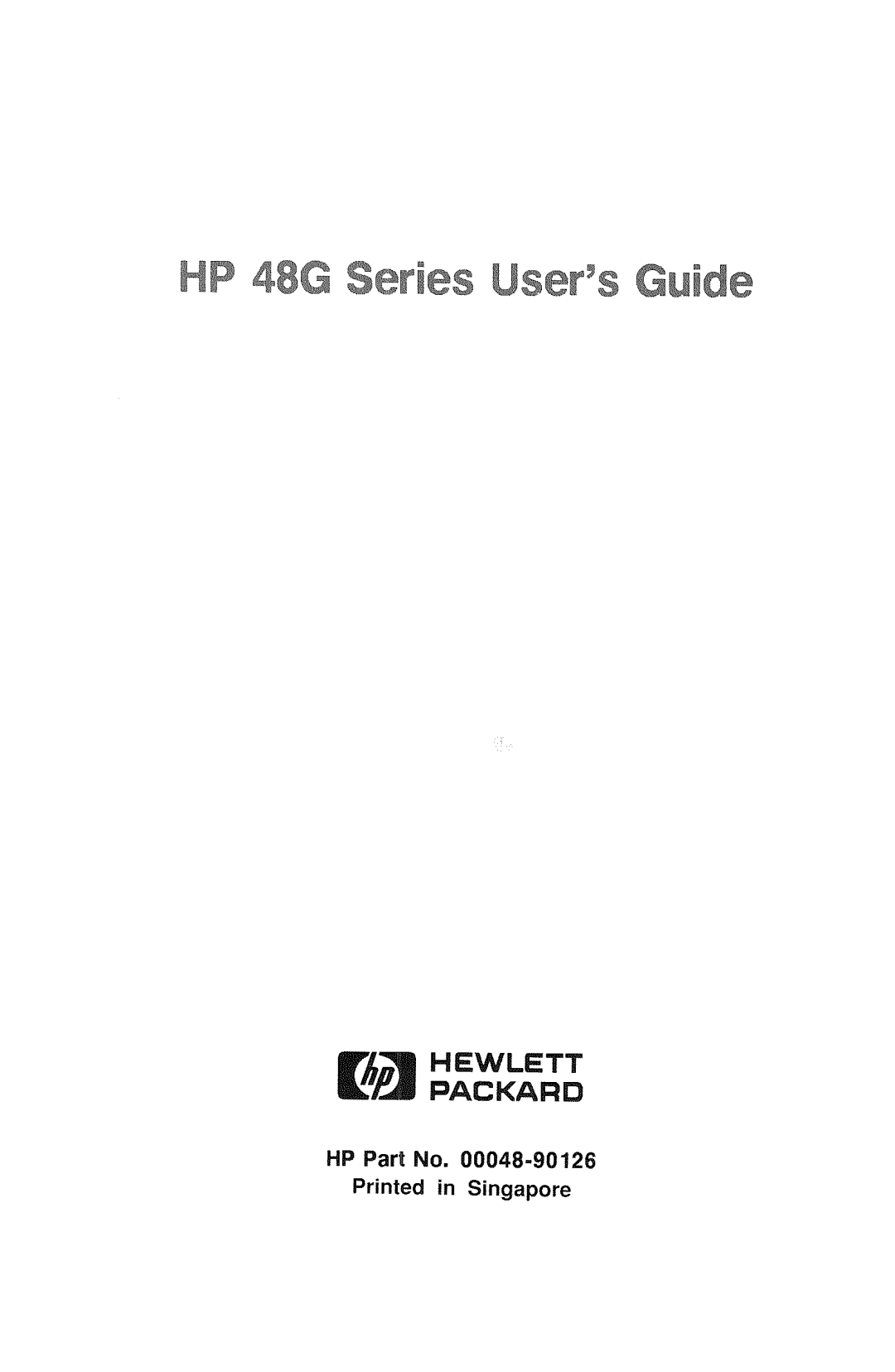 HP 48gx Graphing manual 