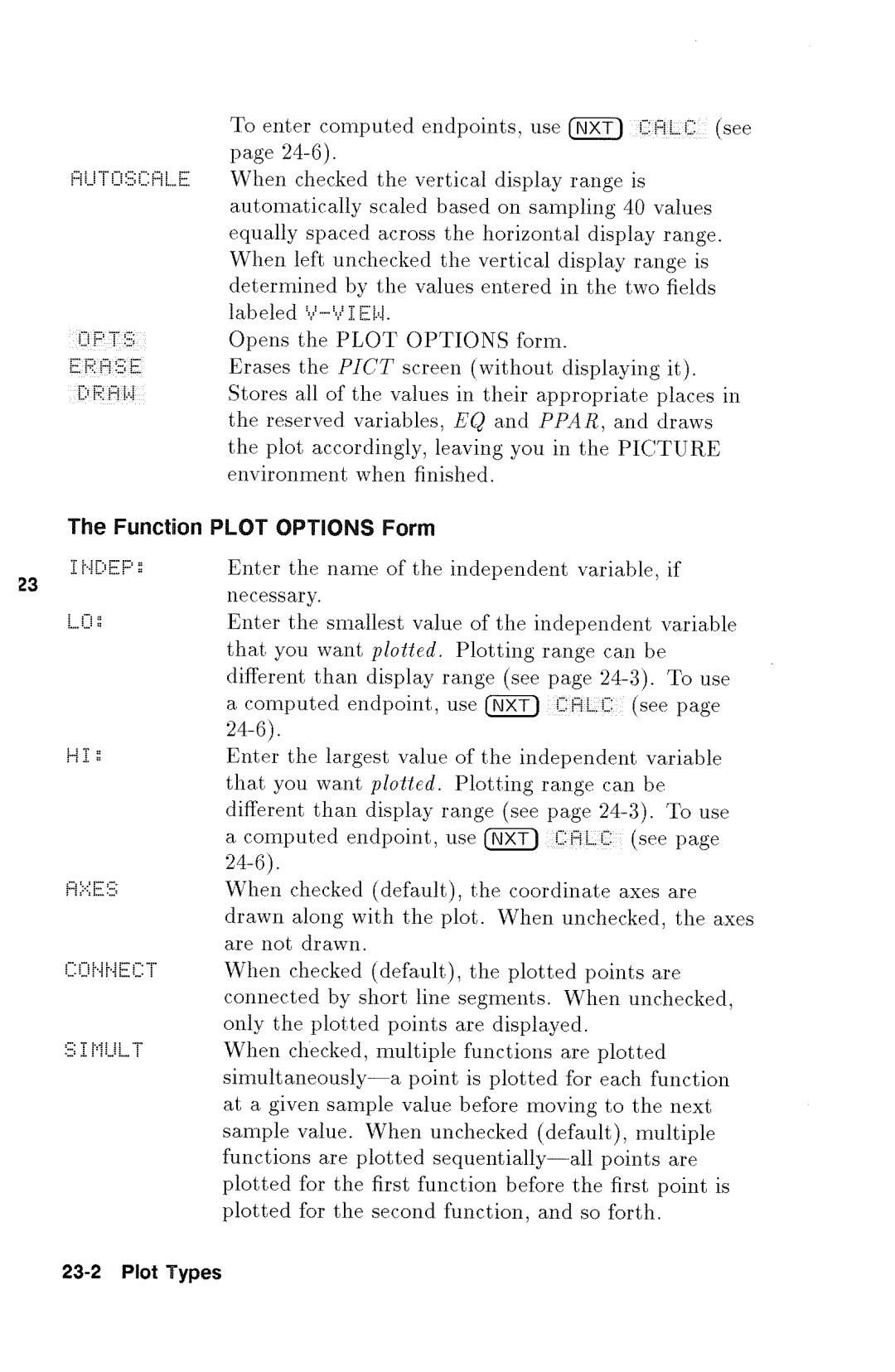 HP 48gx Graphing manual 