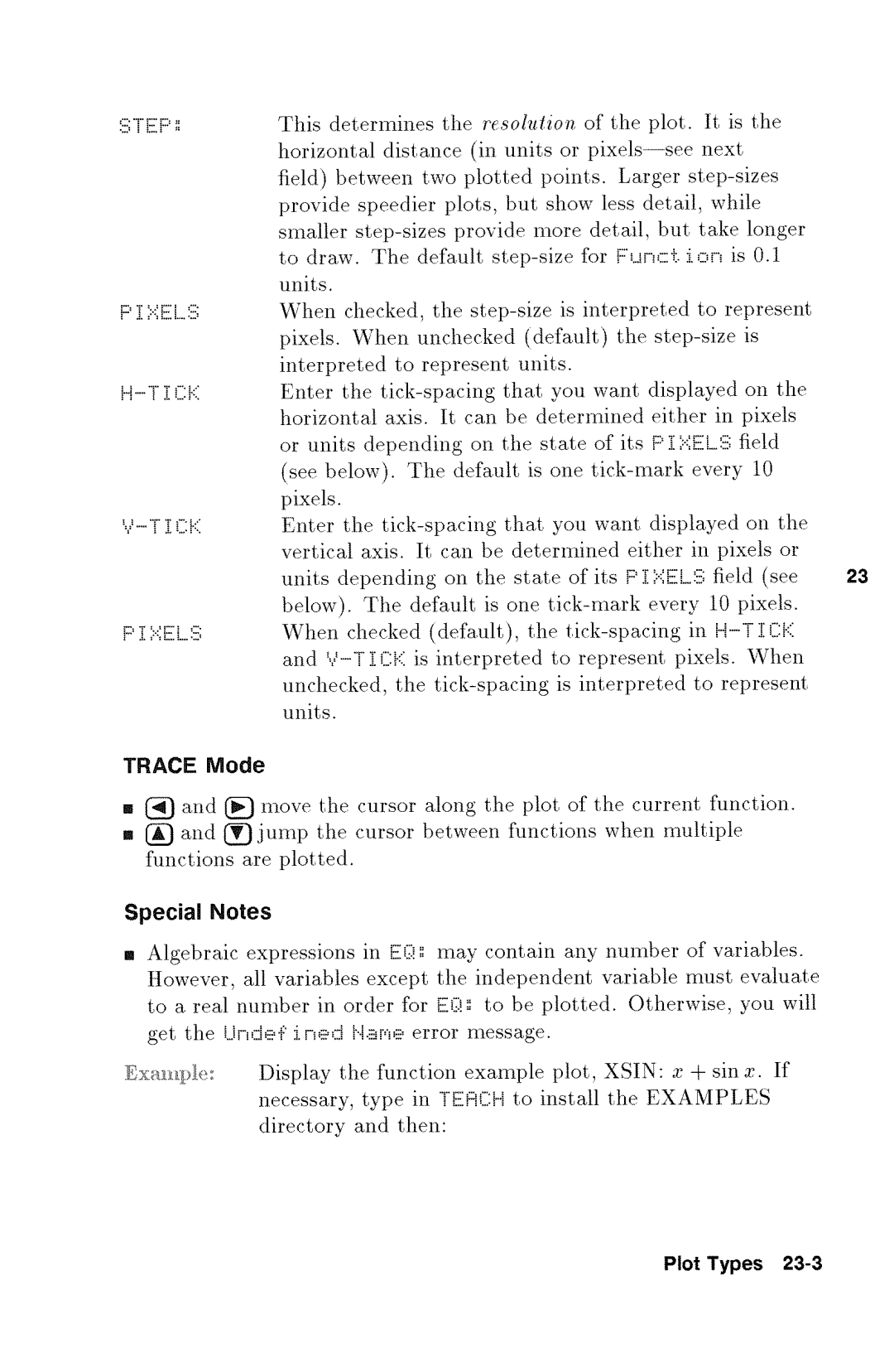 HP 48gx Graphing manual 