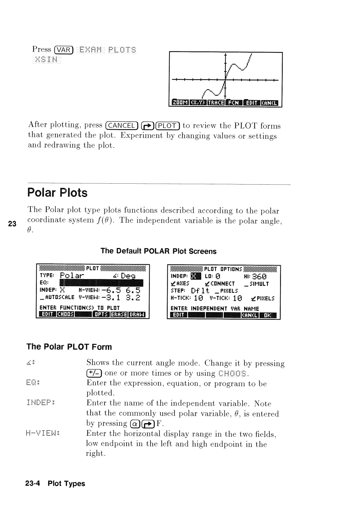 HP 48gx Graphing manual 