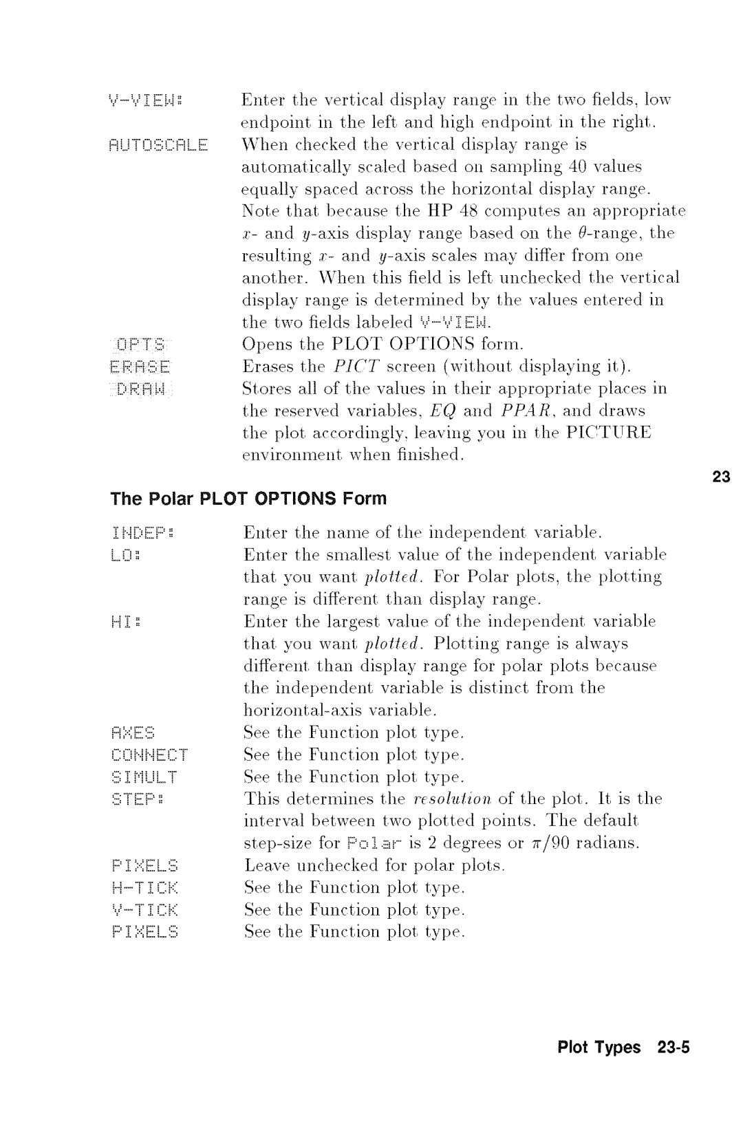 HP 48gx Graphing manual 