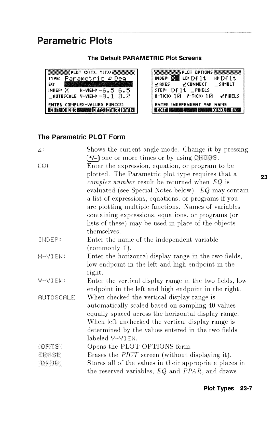 HP 48gx Graphing manual 