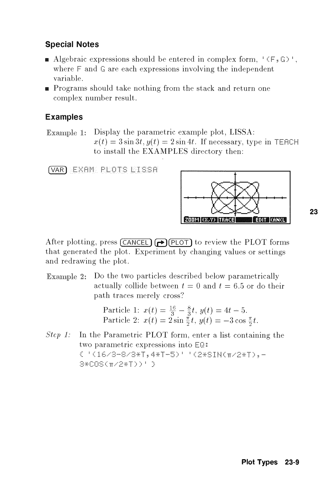 HP 48gx Graphing manual 