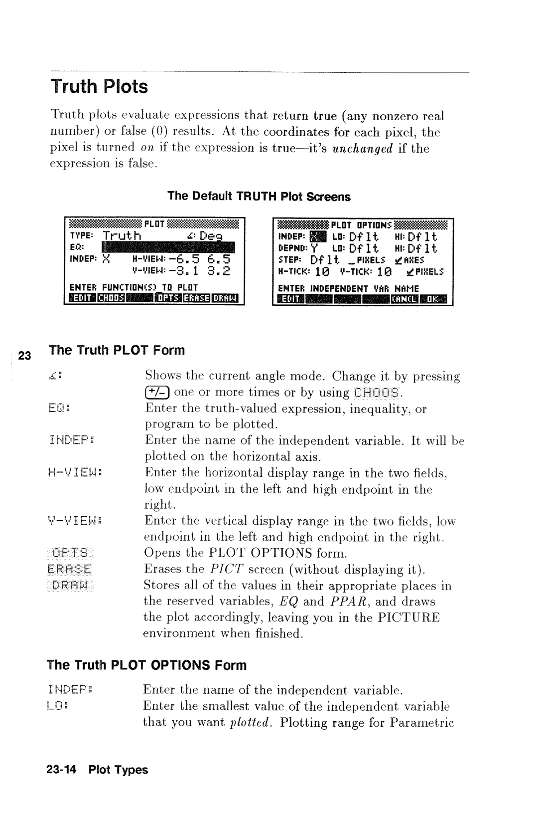 HP 48gx Graphing manual 