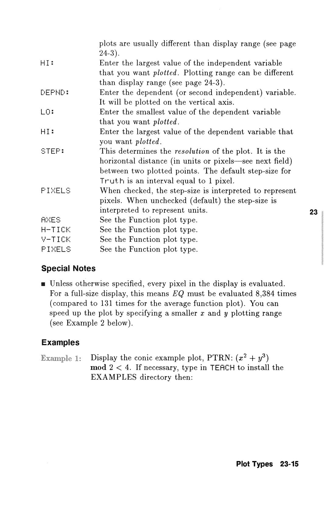 HP 48gx Graphing manual 