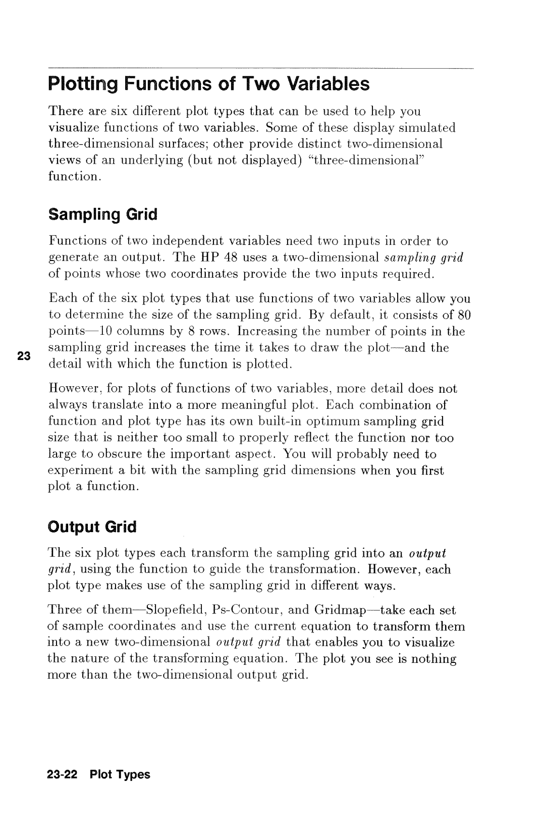 HP 48gx Graphing manual 