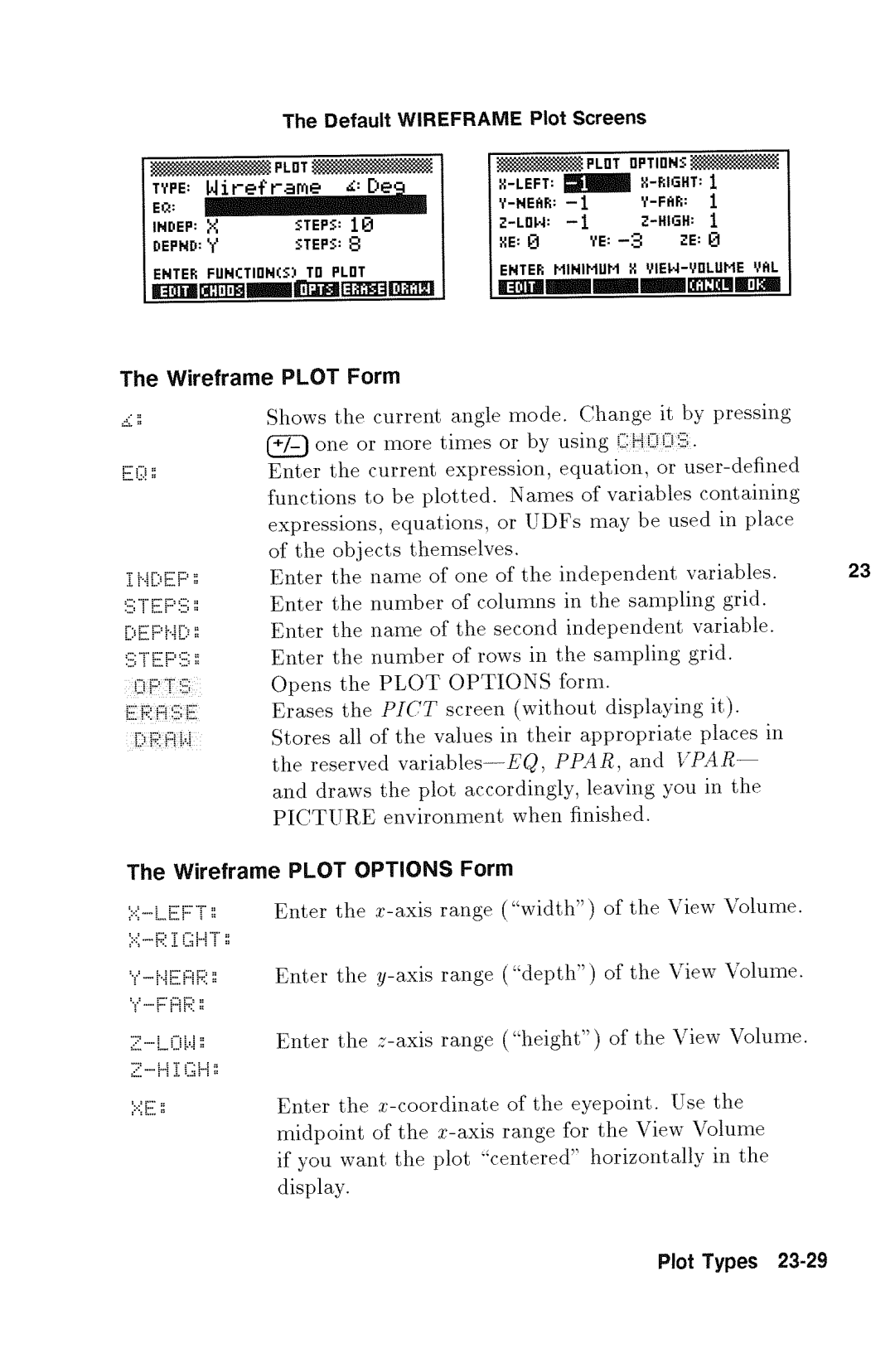 HP 48gx Graphing manual 