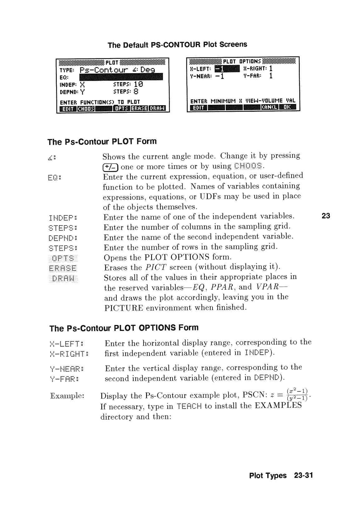 HP 48gx Graphing manual 