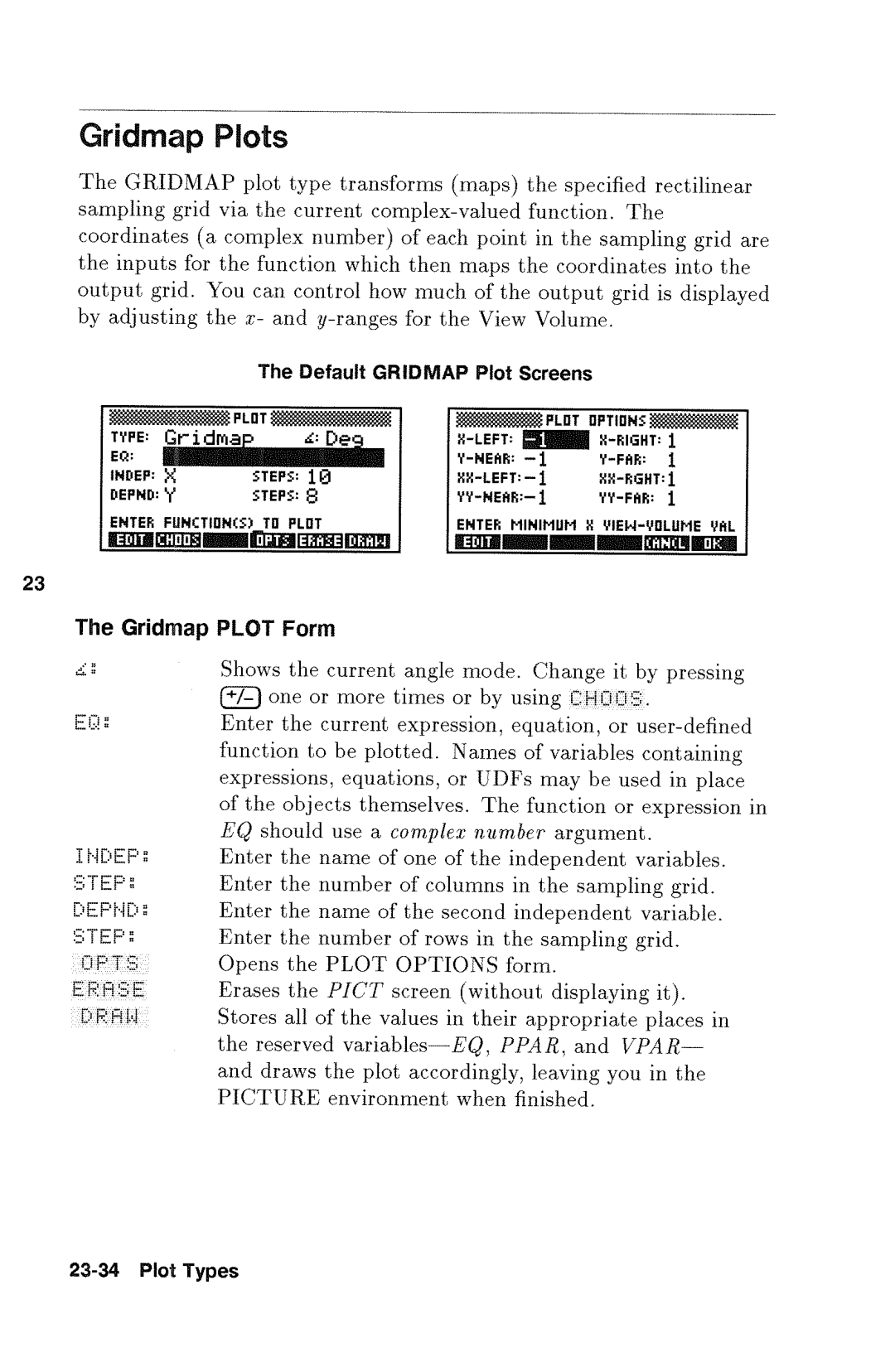 HP 48gx Graphing manual 