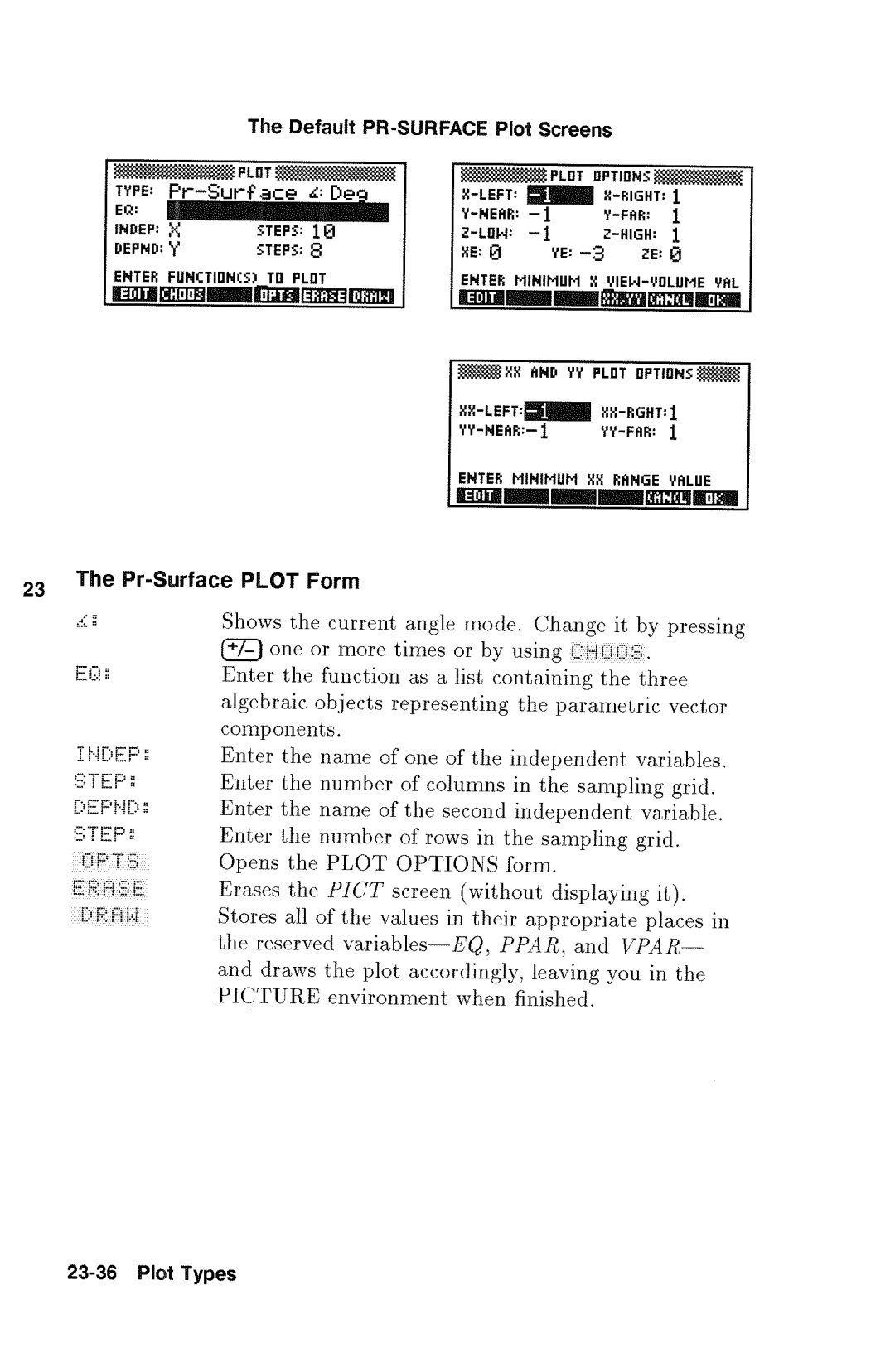 HP 48gx Graphing manual 